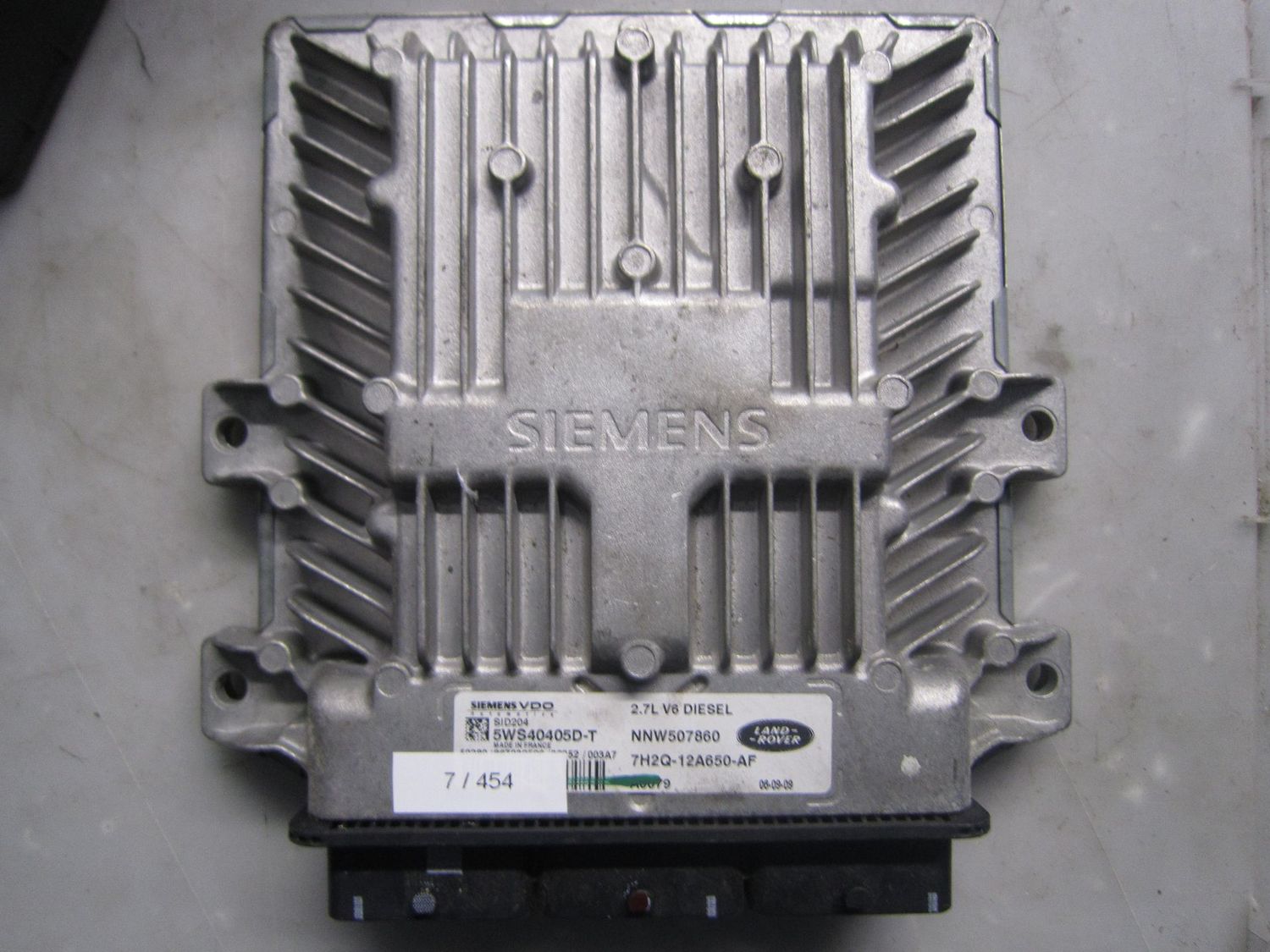 7-454 Centralina Motore Siemens 5WS40405D-T 5WS40405DT 7H2Q-12A650-AF NNW507860 SID204  LAND ROVER Diesel VARIE