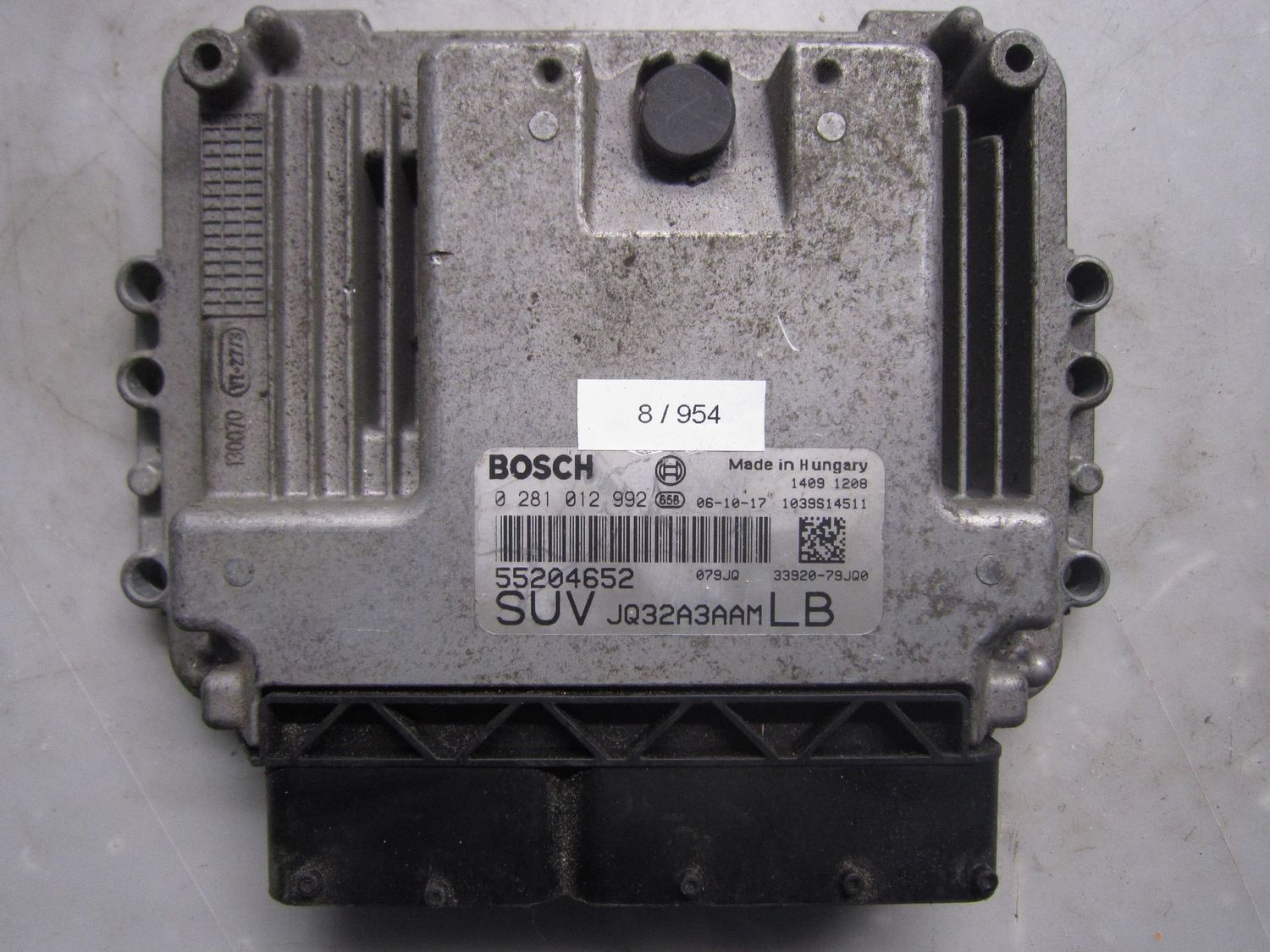 8-954 Centralina Motore Bosch 0 281 012 992 0281012992 55204652 1039S14511   ALFA ROMEO / FIAT / LANCIA Diesel Varie