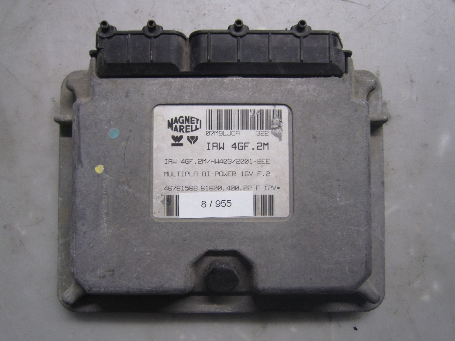 8-955 Centralina Motore Magneti Marelli IAW 4GF.2M IAW4GF.2M 61600.400.02  46761568  FIAT Benzina Multipla