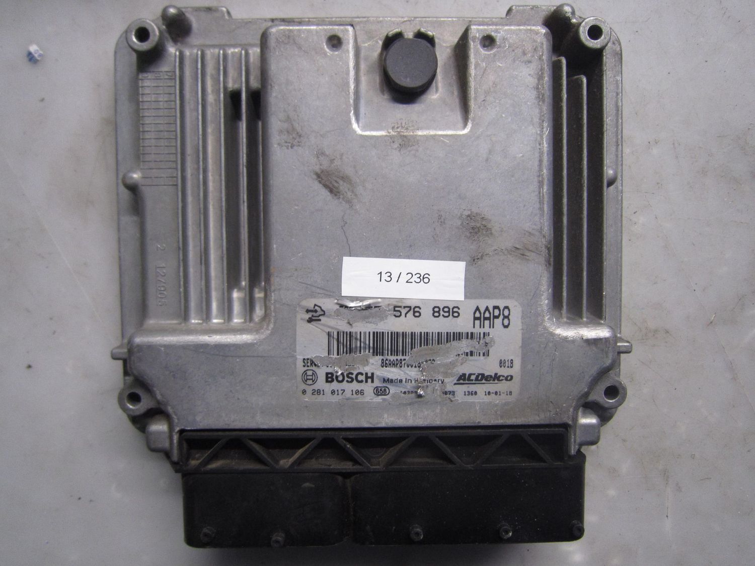 13-236 Centralina Motore Bosch 0 281 017 106 0281017106 55 576 898 1039S39987 AAP8  OPEL Diesel VARIE