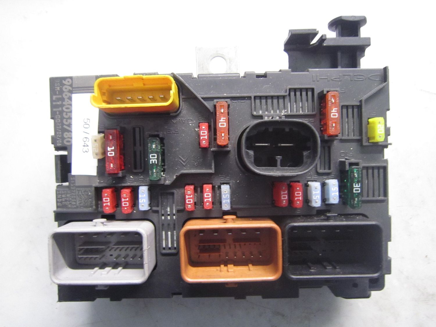 50-643 Body Computer Delphi 9664055780   BSM-L11-00    PEUGEOT  207