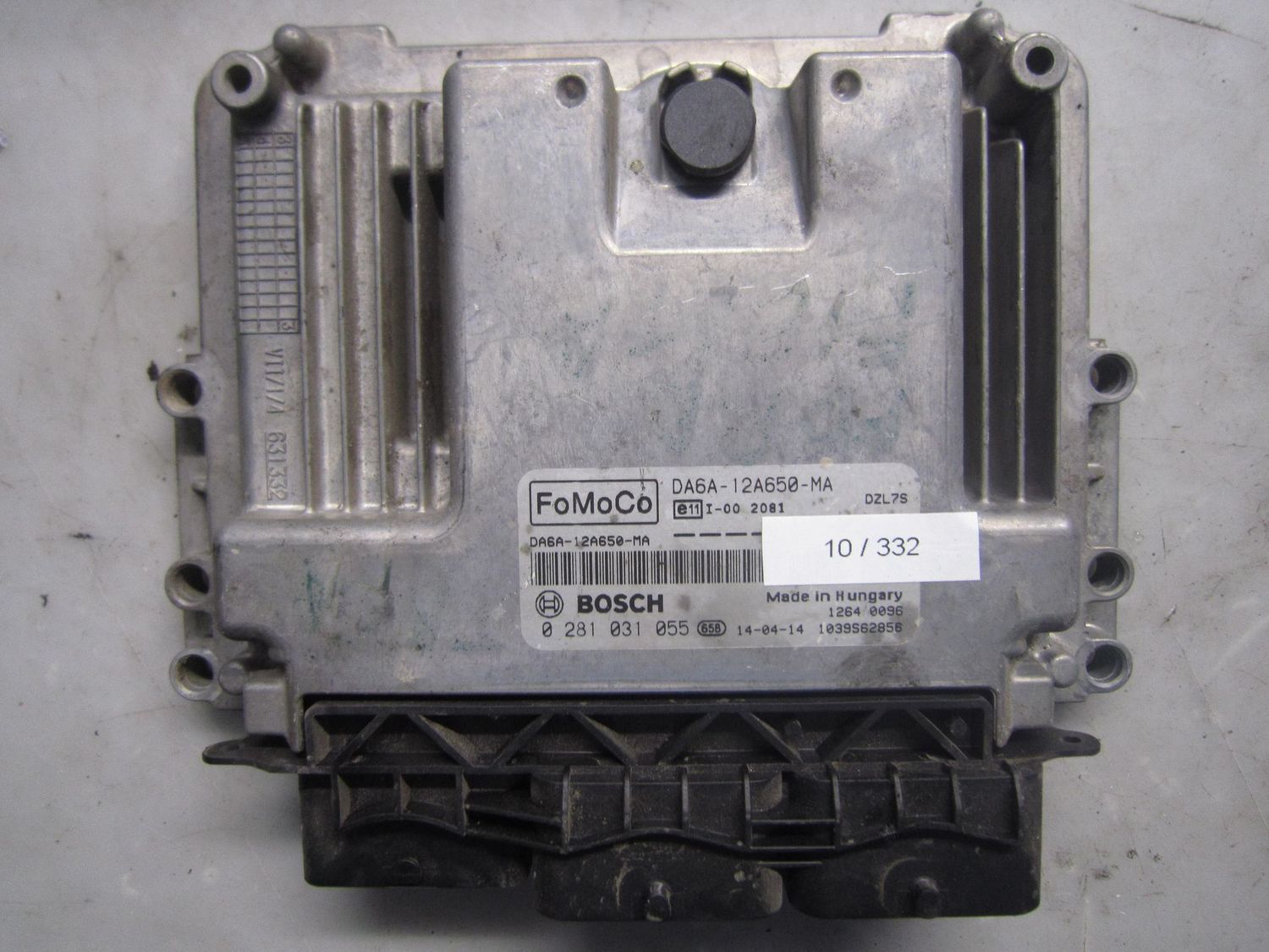 10-332 Centralina Motore Bosch 0 281 031 055 0281031055 DA6A-12A650-MA 1039S82858   FORD Diesel FIESTA