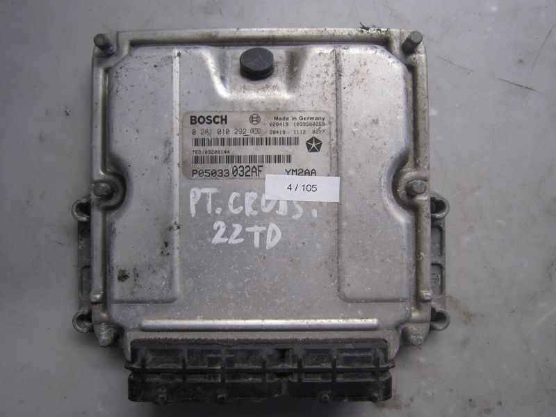 4-105 Centralina Motore Bosch 0 281 010 292 0281010292 P05033032AF 1039S00269 YM2AA  CHRYSLER Diesel Pt Cruiser