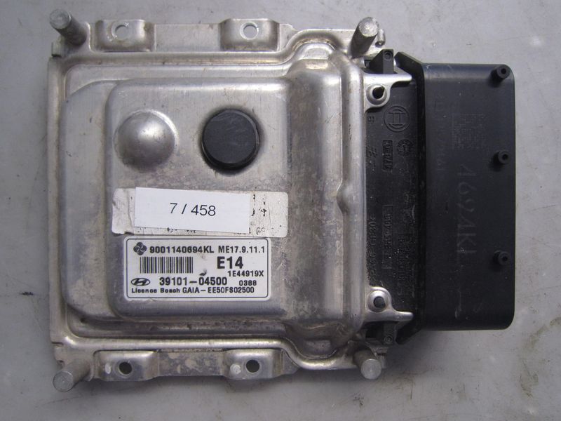 7-458 Centralina Motore Bosch 39101-04500 3910104500 9001140694KL ME17.9.11.1 E14  HYUNDAI Benzina I 10