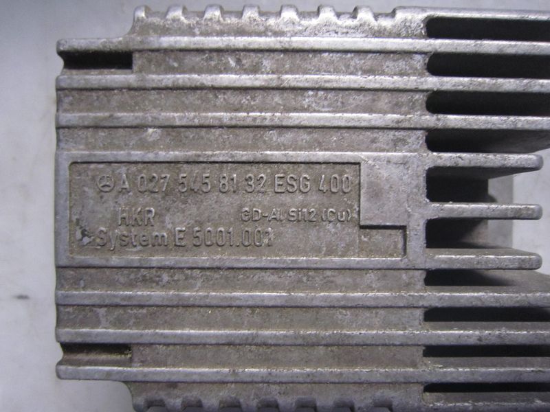 39-20 Centralina Ventola Radiatore Hkr System A 027 545 81 32 A0275458132 E 5001 004 ESG 400   MERCEDES  SLK