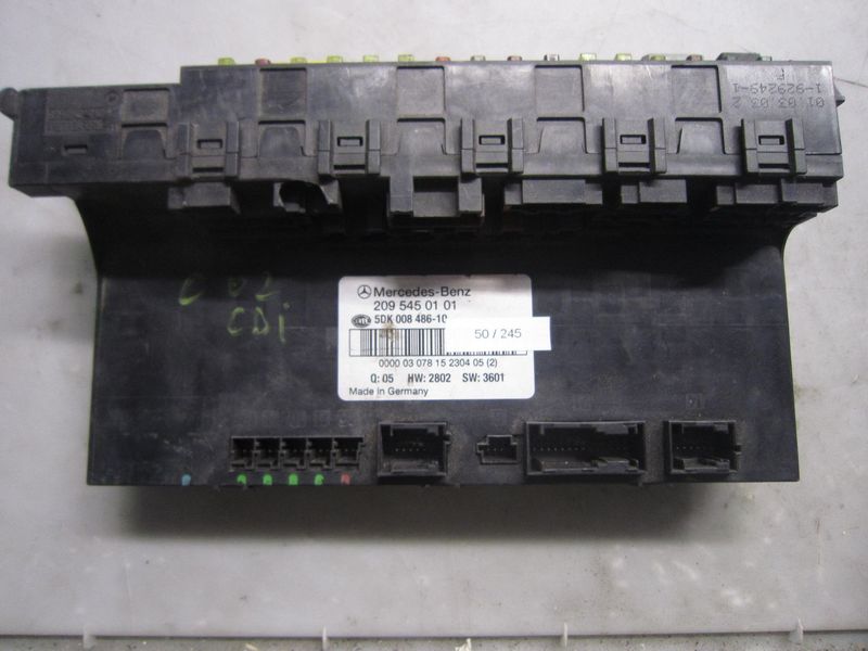 50-245 Body Computer Hella Kg 209 545 01 01 2095450101 5DK 008 486-10 HW 2802 SW 3601  MERCEDES Benzina Classe C