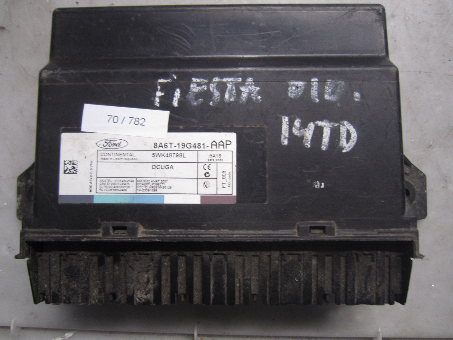 70-782 Centralina Modulo Confort Ford 8A6T-19G481-AAP 8A6T19G481AAP 5WK48798L DCUGA   FORD  FIESTA
