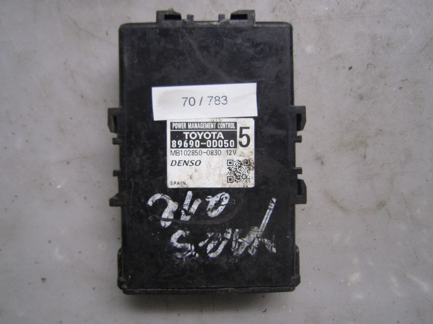 70-783 Modulo di Controllo Denso 89690-0D050 896900D050 MB102850-0830    TOYOTA Diesel YARIS