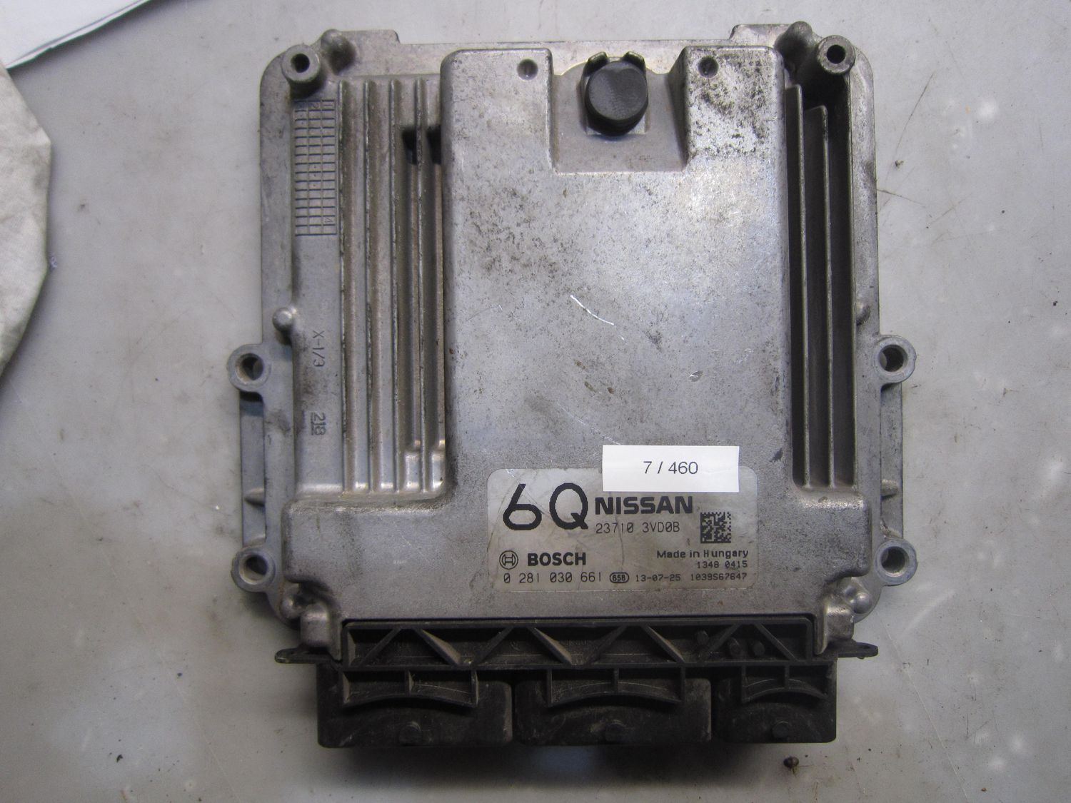 7-460 Centralina Motore Bosch 0 281 030 661 0281030661 23710 3VD0B 1039S67647 6Q  NISSAN Diesel NOTE