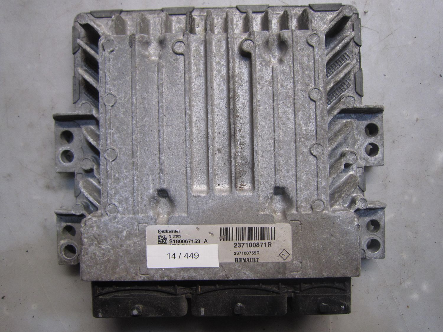 14-449 Centralina Motore Continental S180067153 A S180067153A 237100871R 237100755R SID305  RENAULT Diesel Megane_Scenic