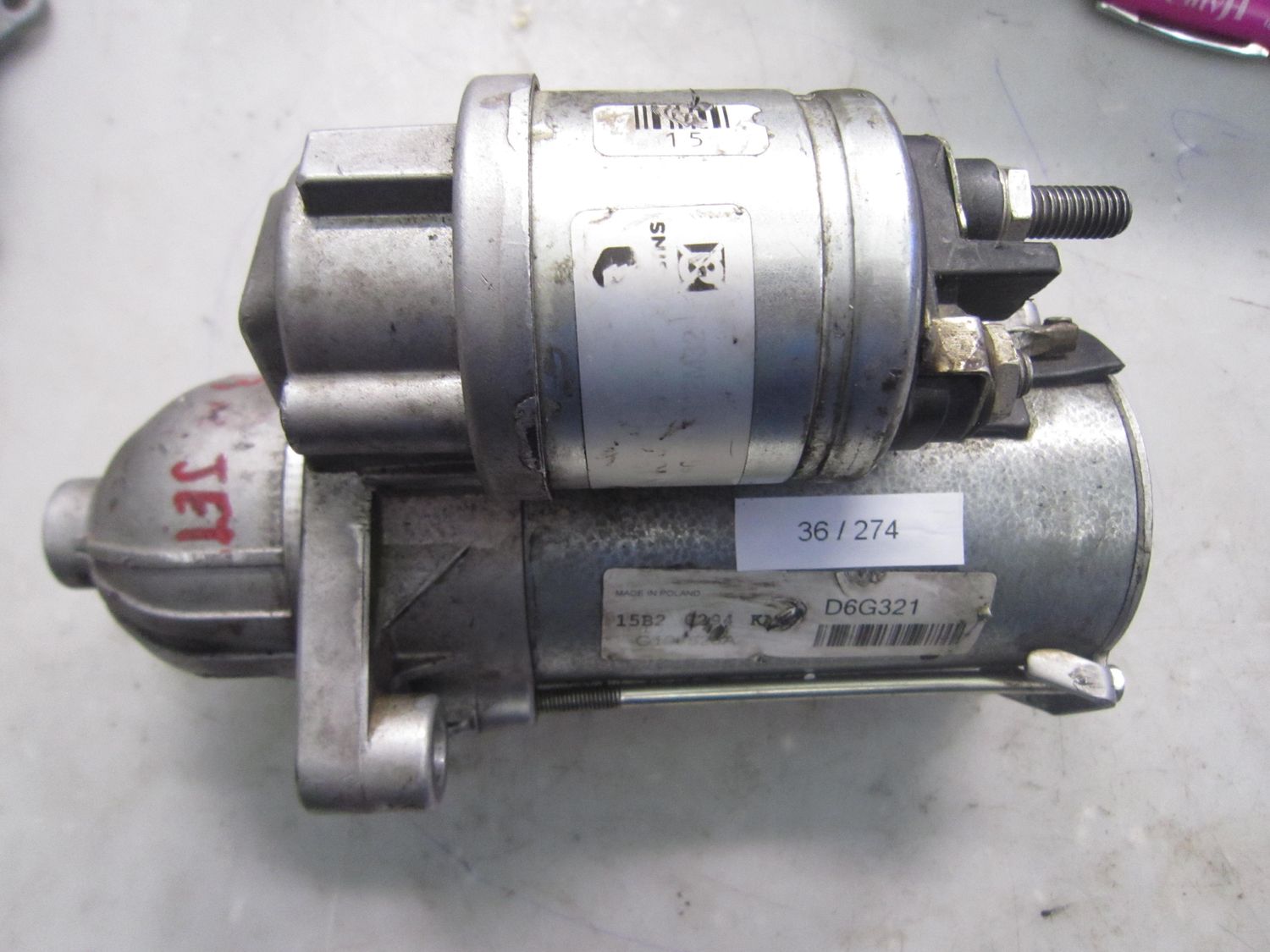 36-274 Motorino Avviamento Valeo D6G321       ALFA ROMEO / FIAT / LANCIA Diesel VARIE