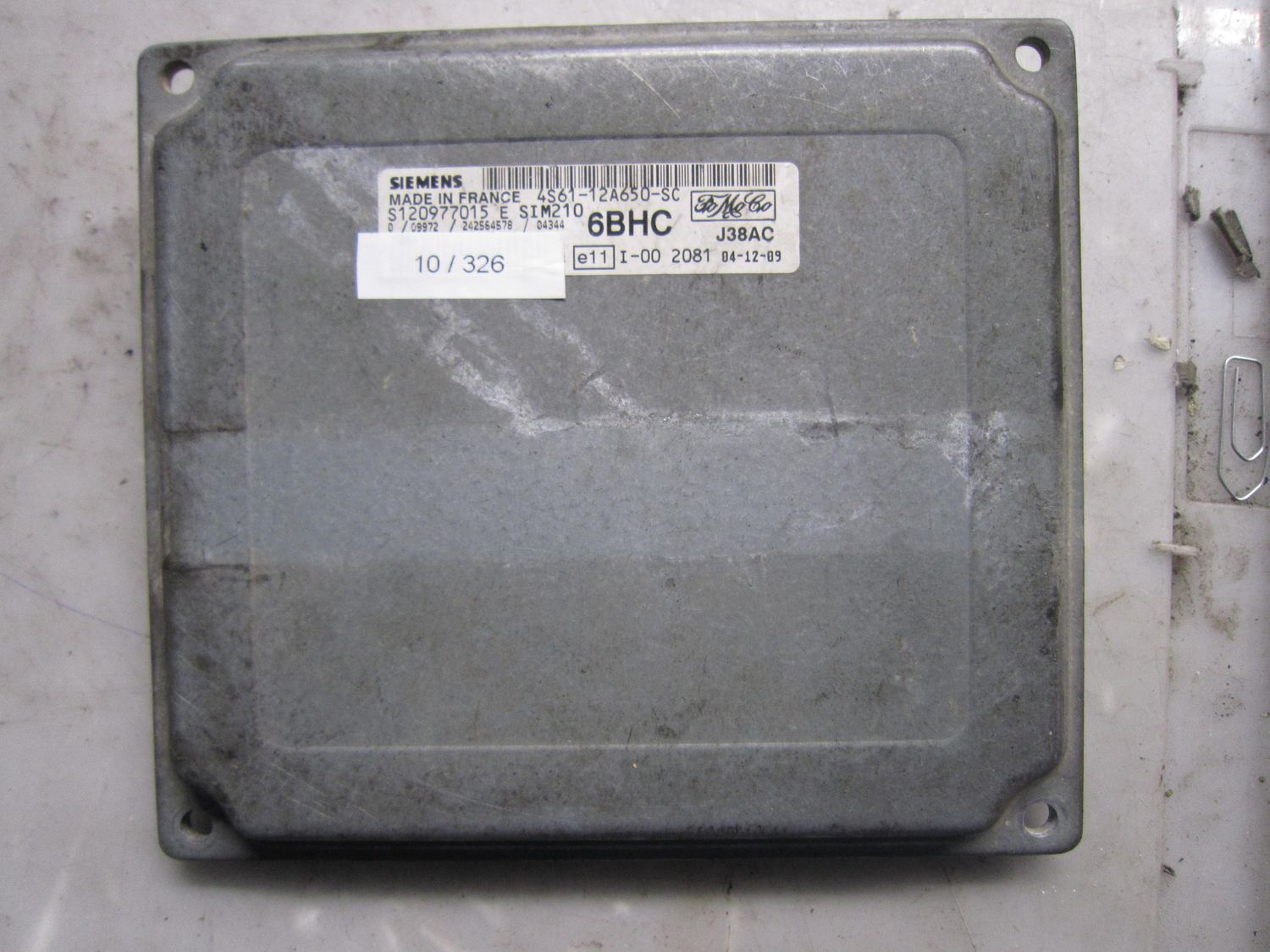 10-326 Centralina Motore Siemens S120977015 F S120977015F 4S61-12A650-SD SIM210 6BHD J38AC  FORD BENZINA VARIE