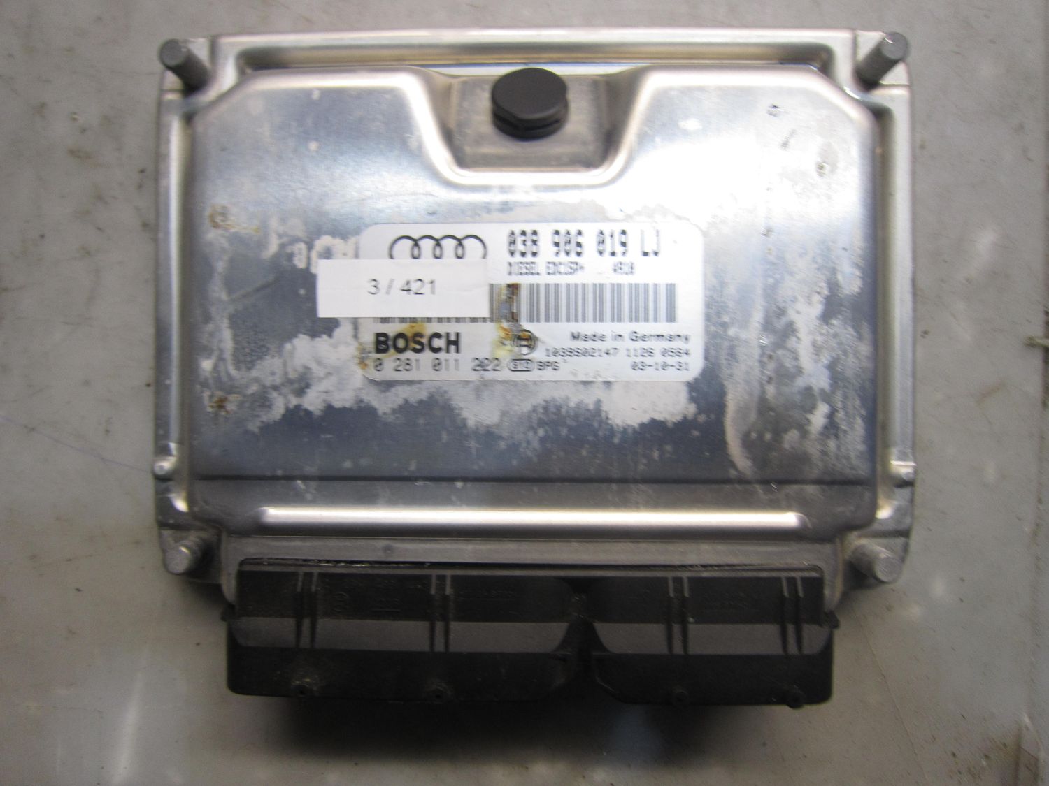 3-421 Centralina Motore Bosch 0 281 011 222 0281011222 038906019LJ 1039S05323 EDC15P+  AUDI Diesel A 4