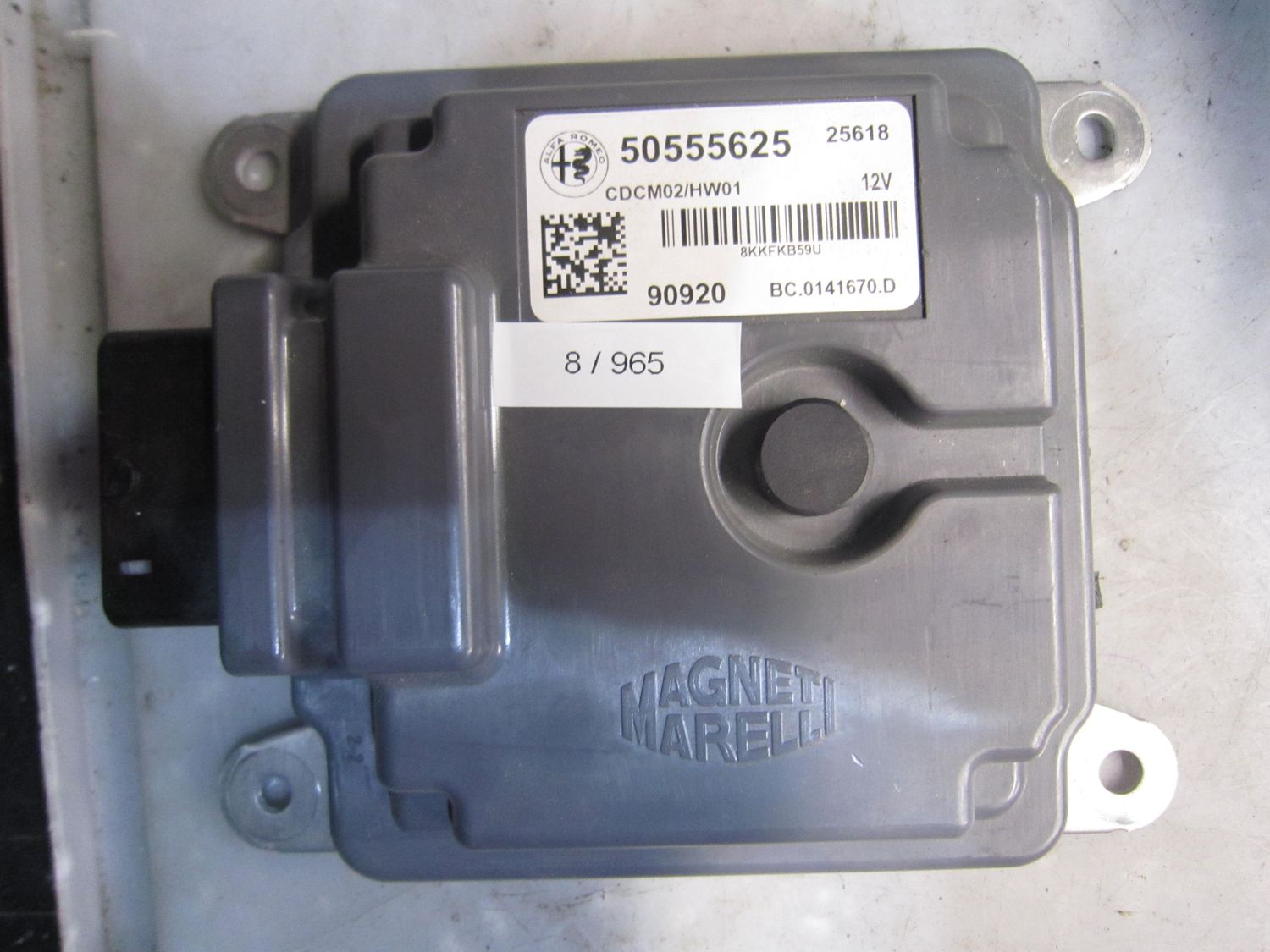 8-965 Centralina Sospensioni Magneti Marelli 50555625   BC.0141670.D CDCM02/HW01 90920  ALFA ROMEO  STELVIO