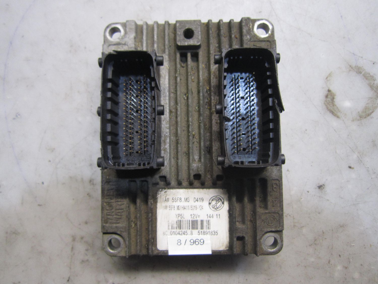 8-969 Centralina Motore Magneti Marelli IAW 5SF8.MG IAW5SF8.MG  BC.0104245.B 51891835 HW411/5019-Y24 LANCIA Benzina Ypsilon