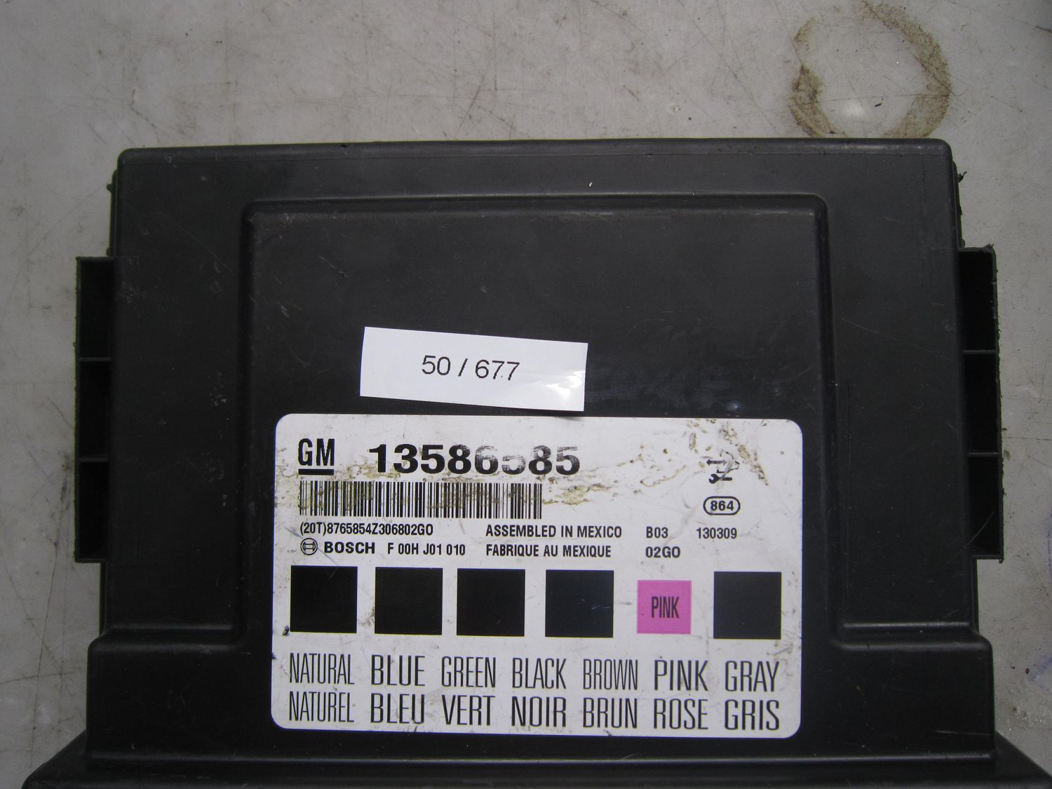 50-677 Body Computer Bosch 13586585   F 00H J01 010    OPEL  INSIGNIA