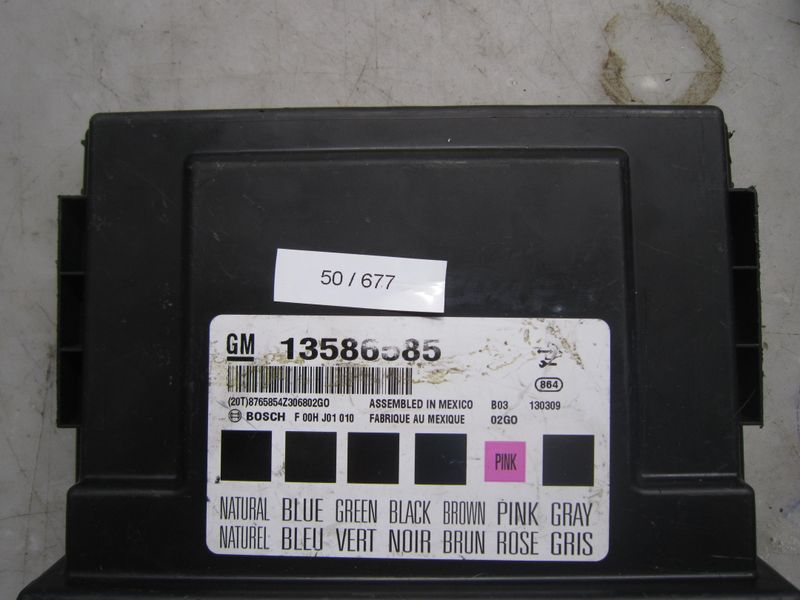 50-677 Body Computer Bosch 13586585   F 00H J01 010    OPEL  INSIGNIA