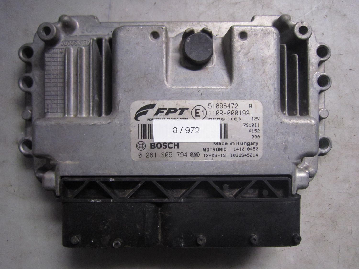 8-972 Centralina Motore Bosch 0 261 S05 794 0261S05794 51896472 1039S45214 110R-00192  FIAT Benzina Doblo'