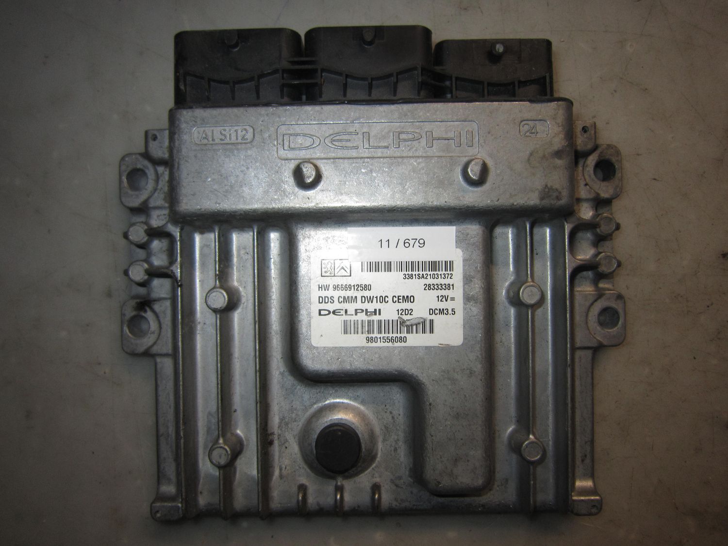 11-679 Centralina Motore Delphi 28333381   DDS CMM DW10C CEMO DCM3.5 9666912580 9801556080 CITROEN / PEUGEOT Diesel VARIE