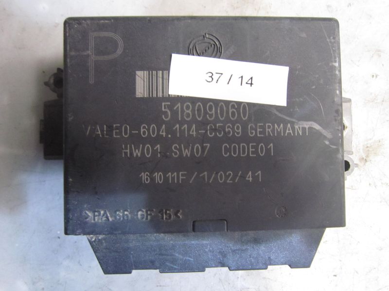 37-14 Centralina Sensori Parcheggio Valeo 51809060   604.114-C569 HW01 SW06 CODE01 LANCIA  Delta
