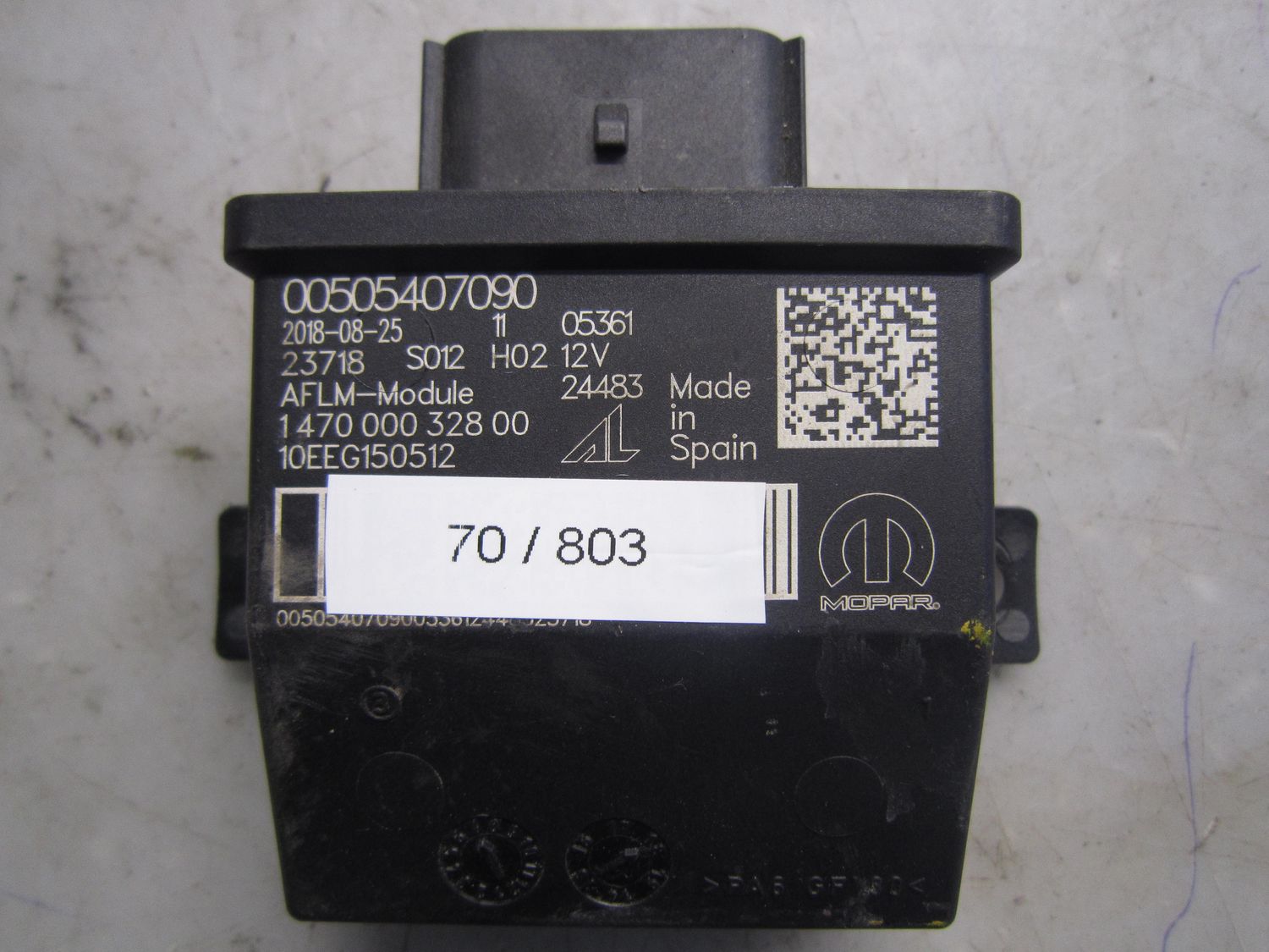 70-803 Centralina Fari Mopar 00505407090   1470 000 328 00    ALFA ROMEO  STELVIO