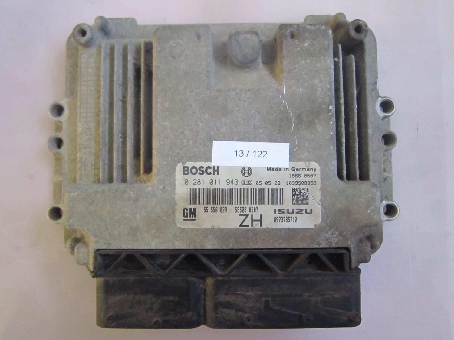 13-122 Centralina Motore Bosch 0 281 011 943 0281011943 55 556 829 ZH 1039S08853 8973785712  OPEL Diesel Astra