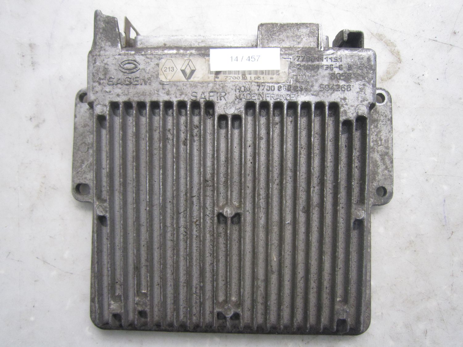 14-457 Centralina Motore Sagem SAFIR   7700111151     RENAULT Benzina Clio