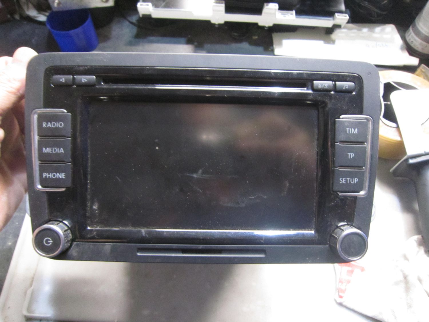 20-607 Autoradio Delphi VW-3C8 035 195 VW3C8035195 BP-7 647 239 360 SW:0003 HW:002  VOLKSWAGEN  Golf