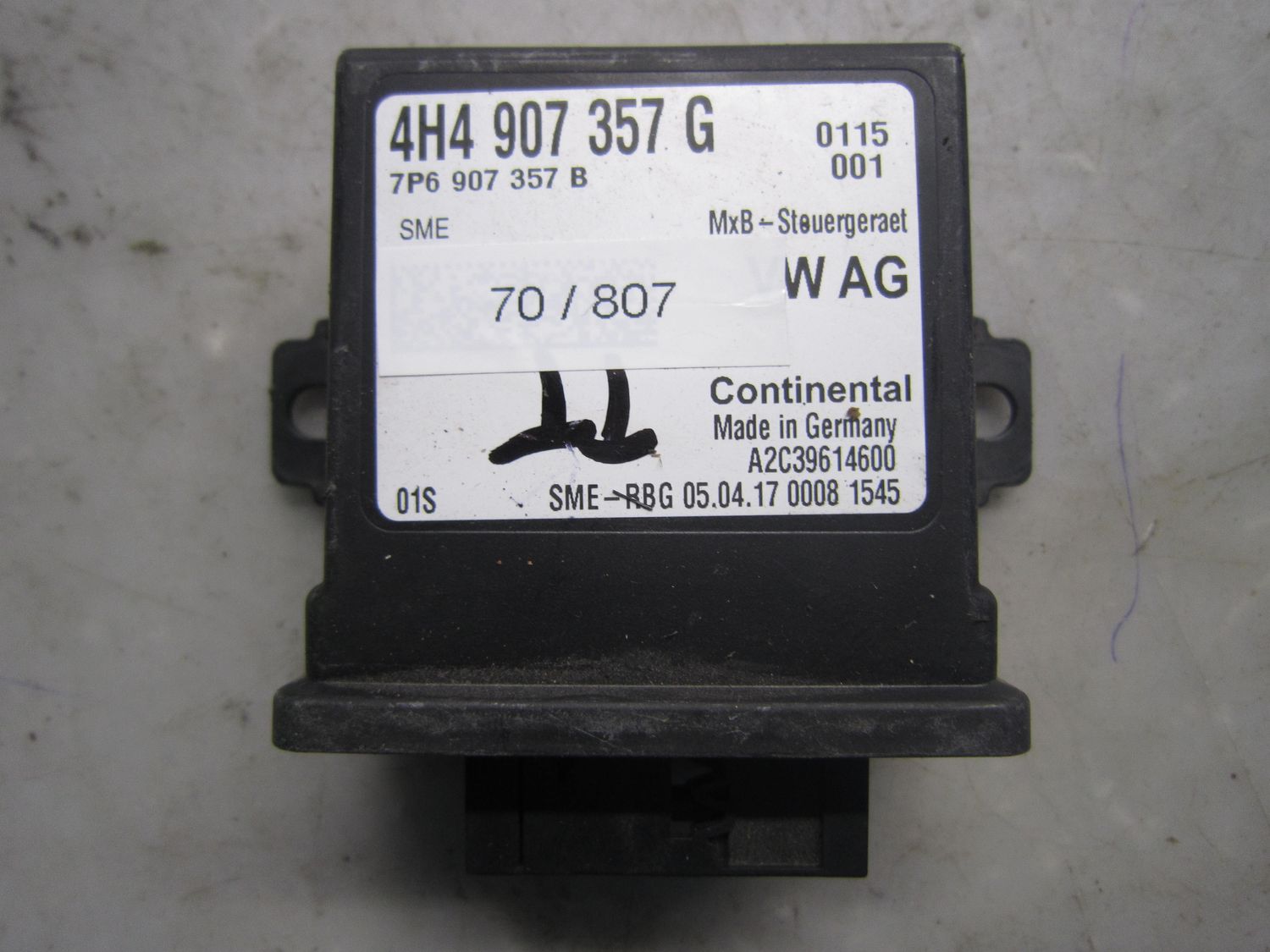 70-807 Centralina Fari Continental 4H4 907 357 G 4H4907357G 7P6 907 357 B A2C39614600   AUDI  VARIE