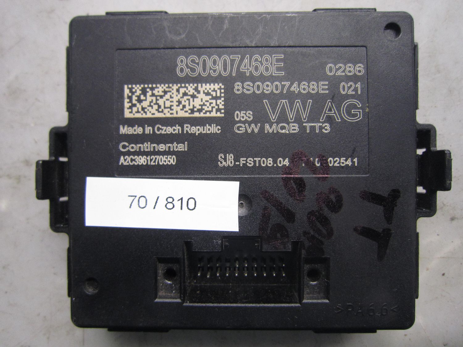 70-810 Modulo Gateway Continental 8S0907468E   GW MQB TT3 A2C3961270550   AUDI  TT
