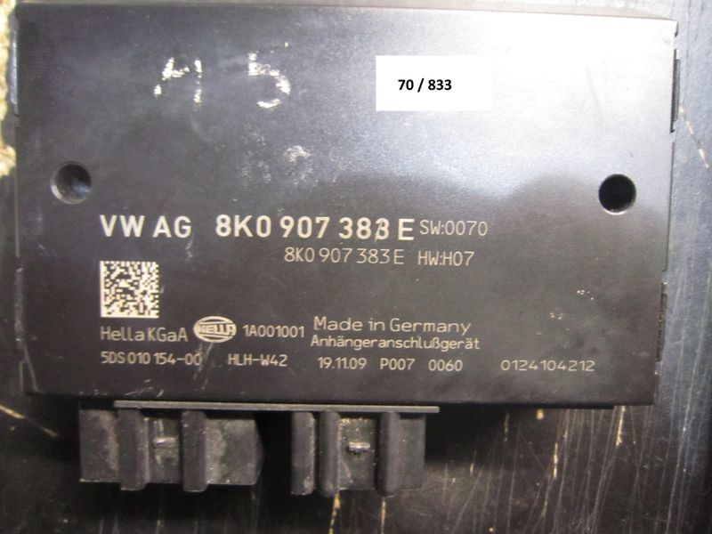 70-833 Modulo di Controllo Hella KG 8K0 907 383 E 8K0907383E 5DS 010 154-00 SW: 0070 HW: H07  AUDI  VARIE