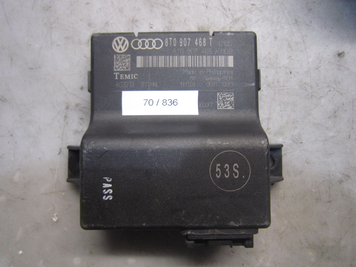 70-836 Modulo Gateway Temic 8T0 907 468 T 8T0907468T 403213    AUDI  VARIE