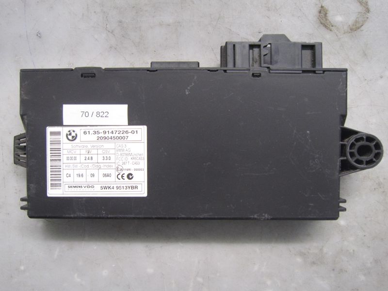 70-822 Centralina Modulo Confort Siemens 5WK4 9513YBR 5WK49513YBR 61.35-9147226-01 CAS 3 2090450007  BMW  Serie 3