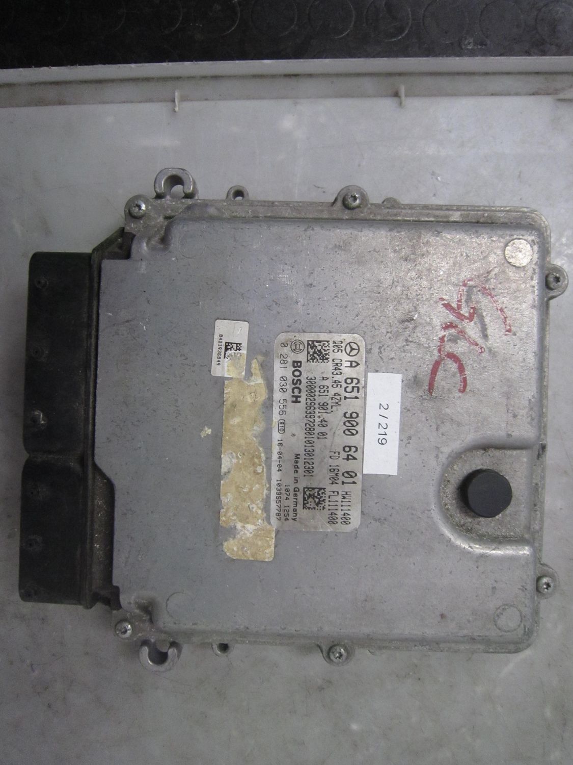 2-219 Centralina Motore Bosch 0 281 030 556 0281030556 A 651 900 64 01 1039S57787 CR43.45 16M04 MERCEDES Diesel VARIE
