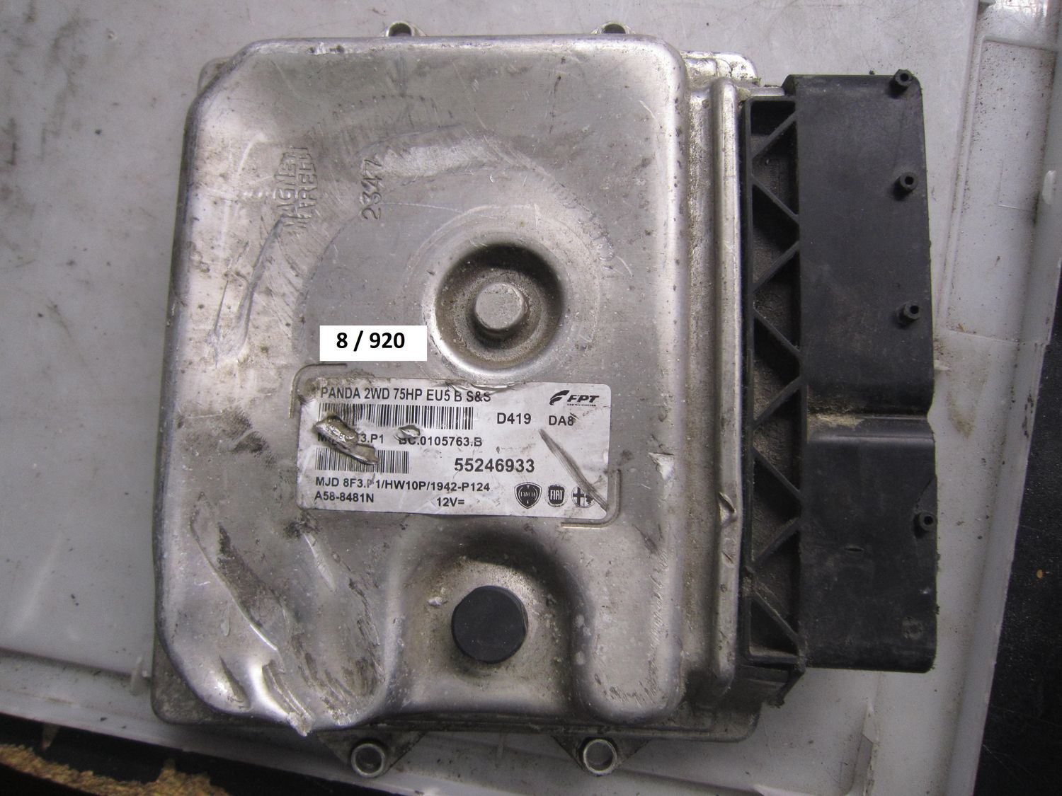 8-920 Centralina Motore Magneti Marelli 55246933   MJD 8F3.P1 BC.0105763.B PANDA 75HP EU5 S&S HW10P/1942-P124 FIAT DIESEL PANDA