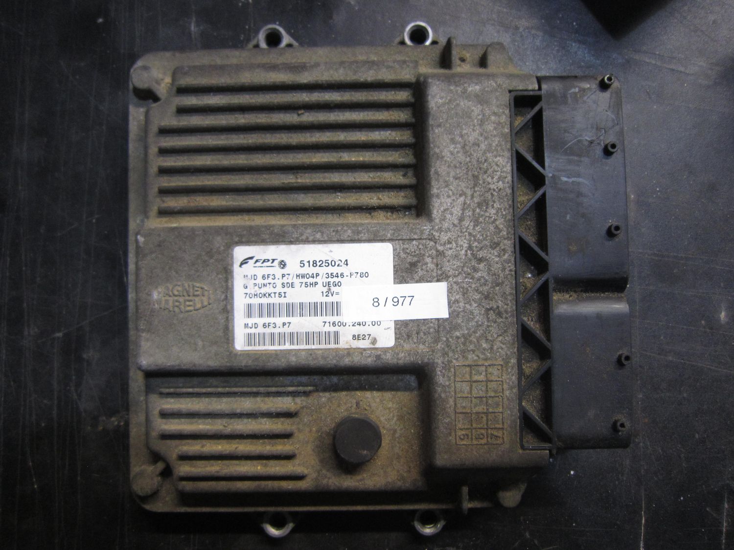 8-977 Centralina Motore Magneti Marelli 51825024   MJD 6F3.P7  71600.240.00 HW04P/3546-P780 FIAT Diesel Punto