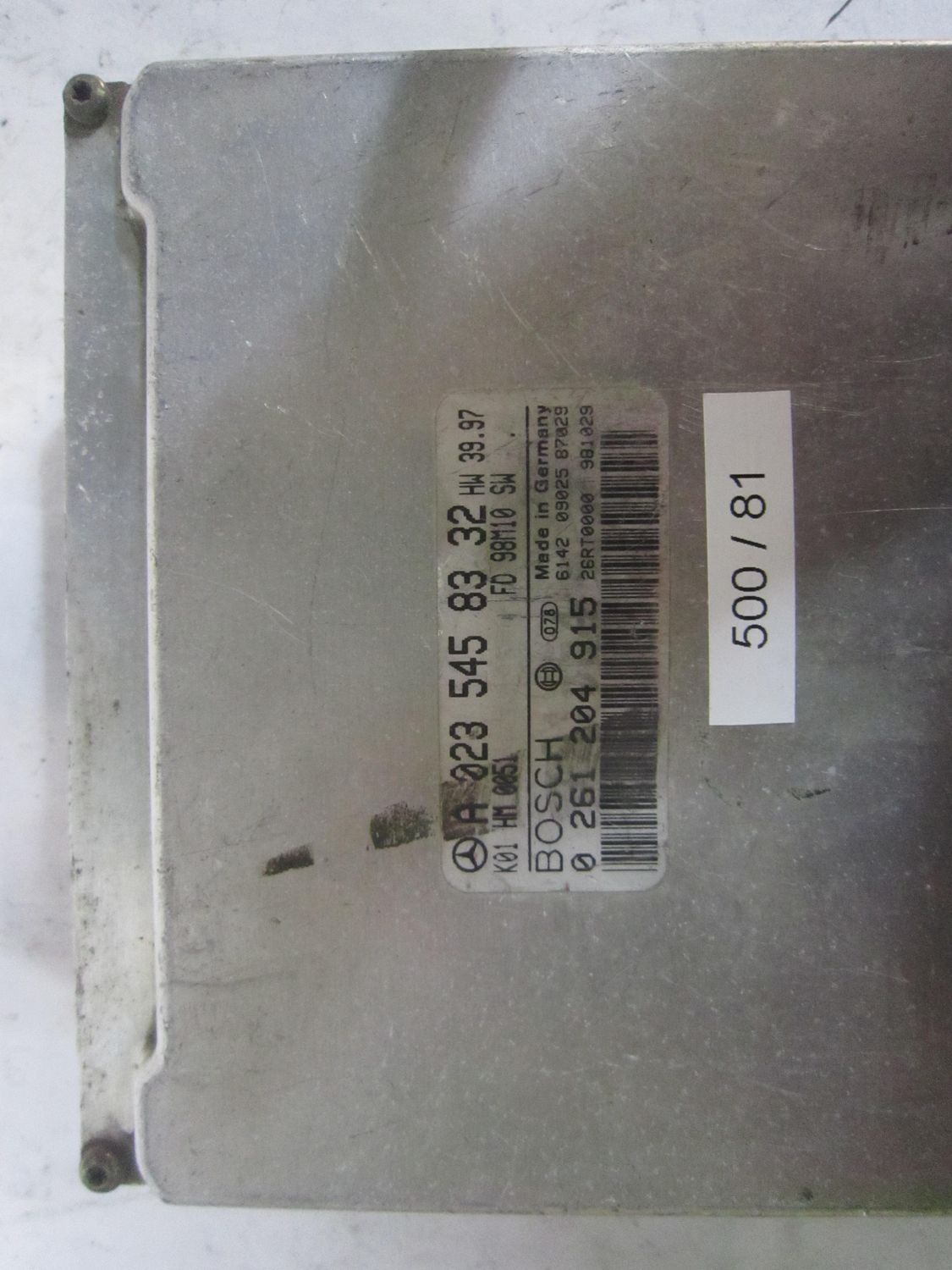 500-81 Centralina Motore Bosch 0 261 204 915 0261204915 A 023 545 83 32 K01 HM0051 FD98M10  MERCEDES Benzina Clk