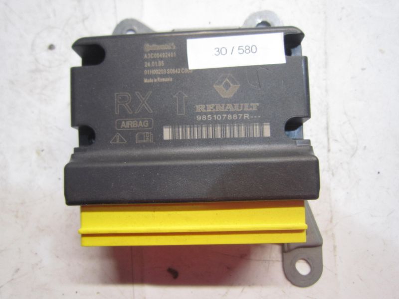 30-580 Centralina Airbag Continental 985107887R   A3C00492401    RENAULT  CLIO