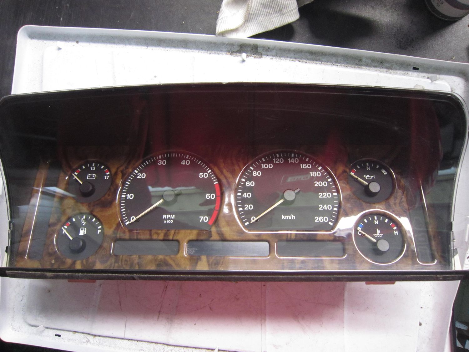 40-593 Quadro Strumenti / Contachilometri Lucas 52010175B   393328 DPP 1095/00   JAGUAR Benzina XJ6