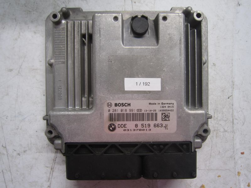 1-192 Centralina Motore Bosch 0 281 018 991 0281018991 8 519 663 1039S54422   MINI Diesel Cooper