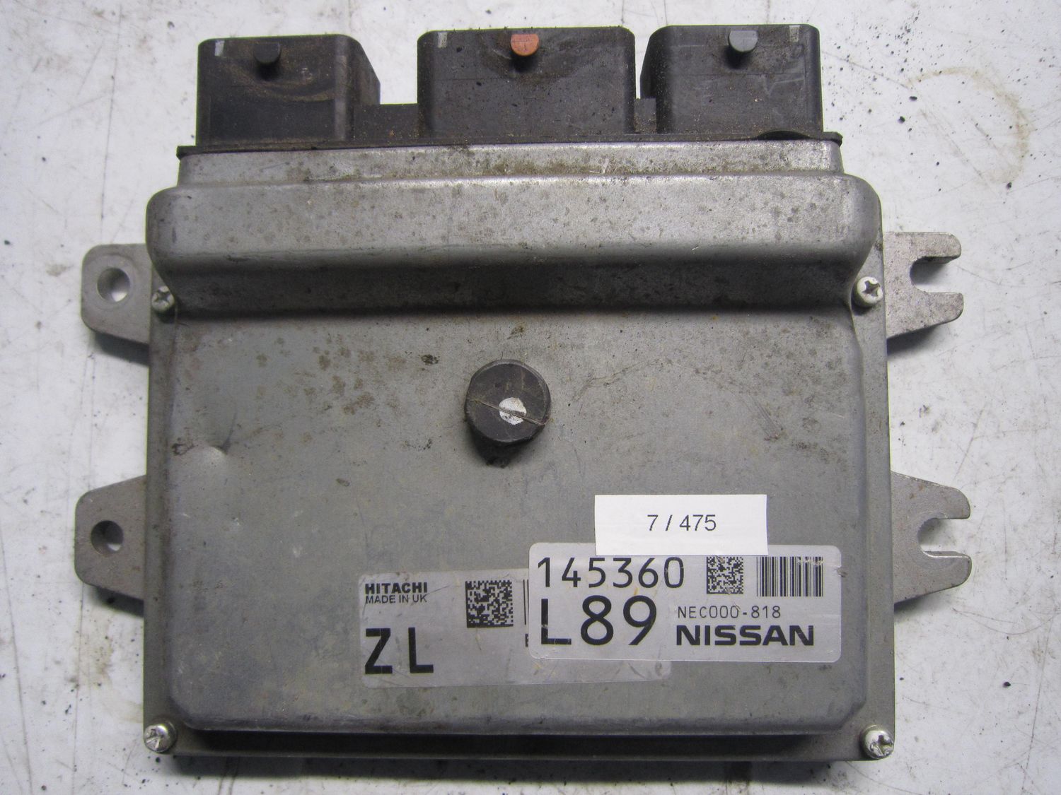 7-475 Centralina Motore Hitachi NEC000-818 NEC000818 145360 L89   NISSAN Benzina NOTE