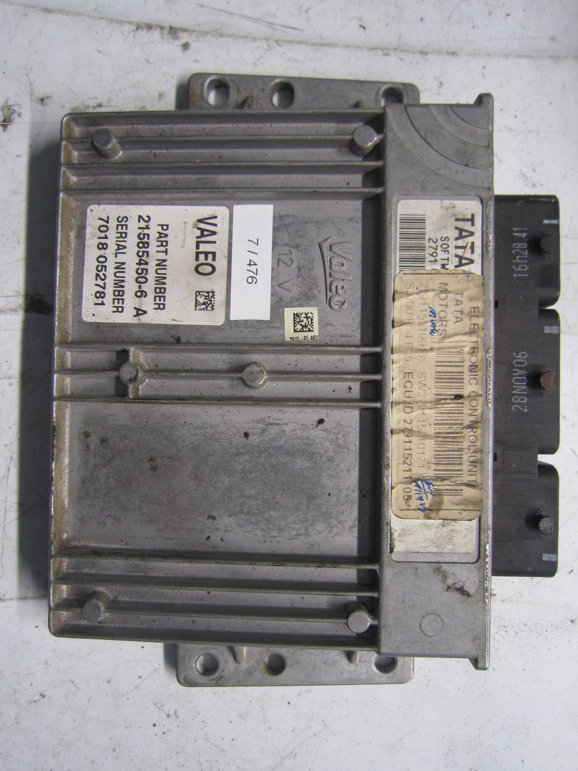 7-476 Centralina Motore Valeo 21585450-6 215854506     TATA Benzina INDIGO