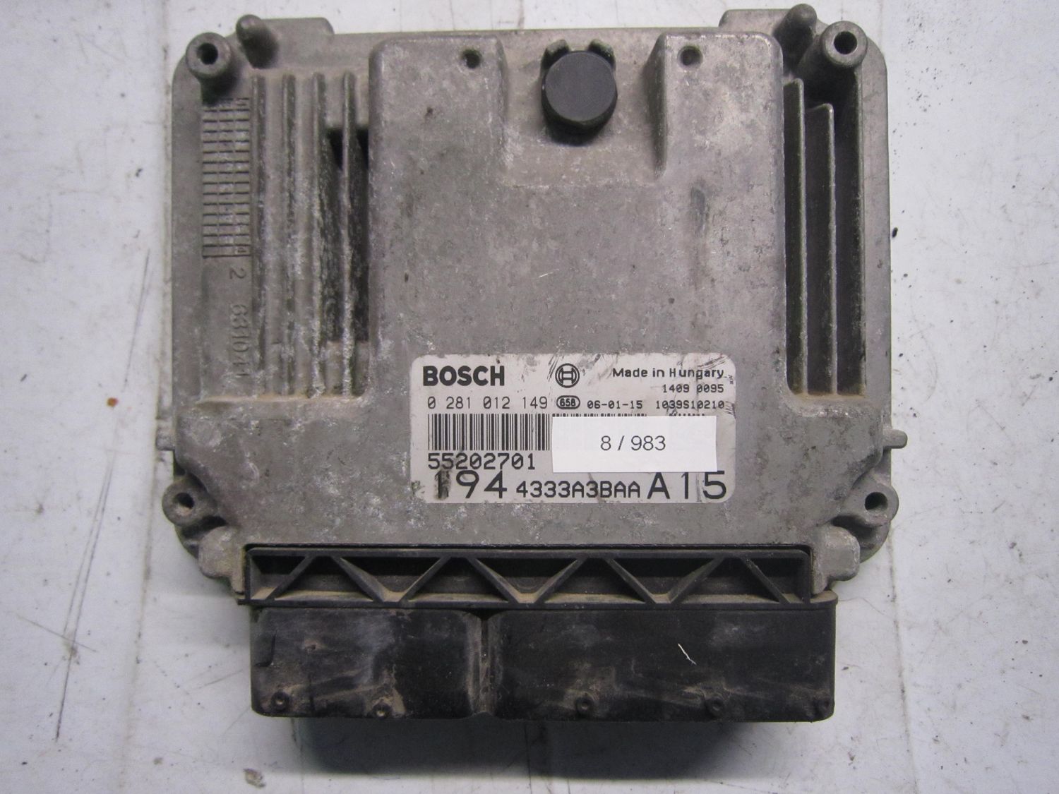 8-983 Centralina Motore Bosch 0 281 012 149 0281012149 55202701 1039S10210 194 4333A3BAA A15  FIAT Diesel CROMA