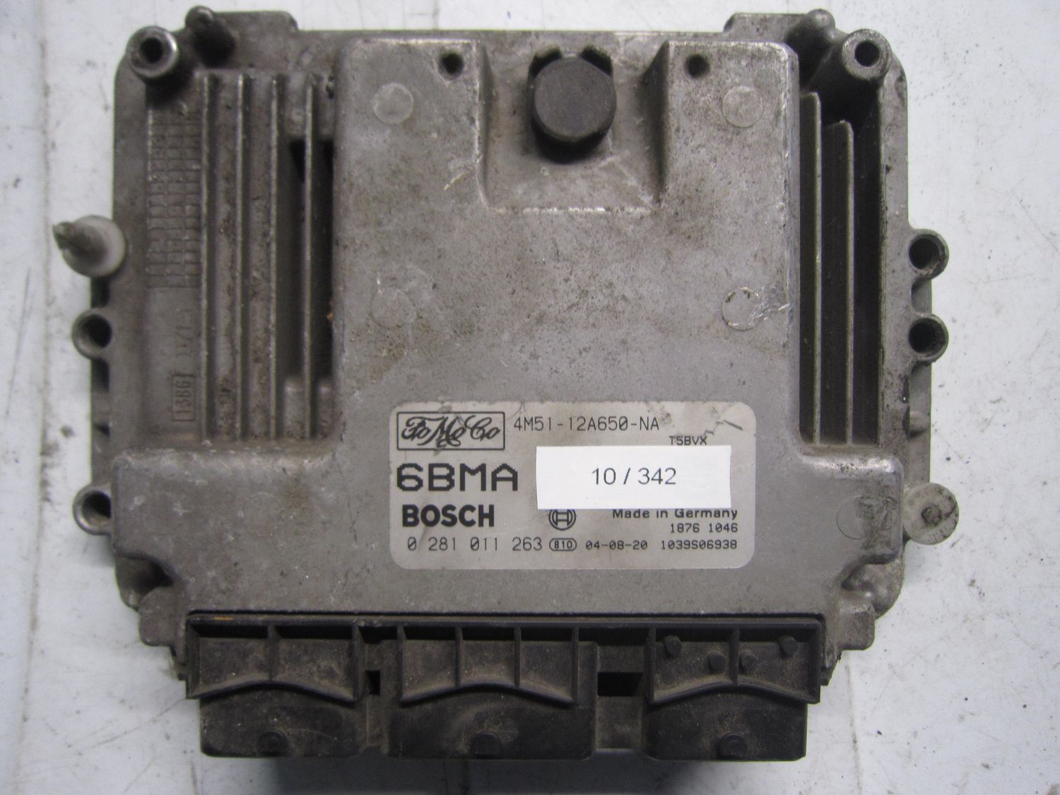 10-342 Centralina Motore Bosch 0 281 011 263 0281011263 4M51-12A650-NA 1039S06938 6BMA  FORD Diesel C-Max