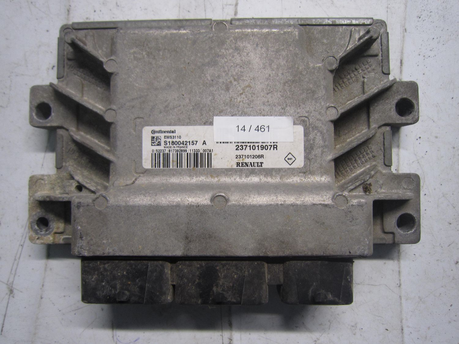 14-461 Centralina Motore Continental S180042157 A S180042157A 237101907R 237101206R EMS3110  RENAULT Benzina VARIE
