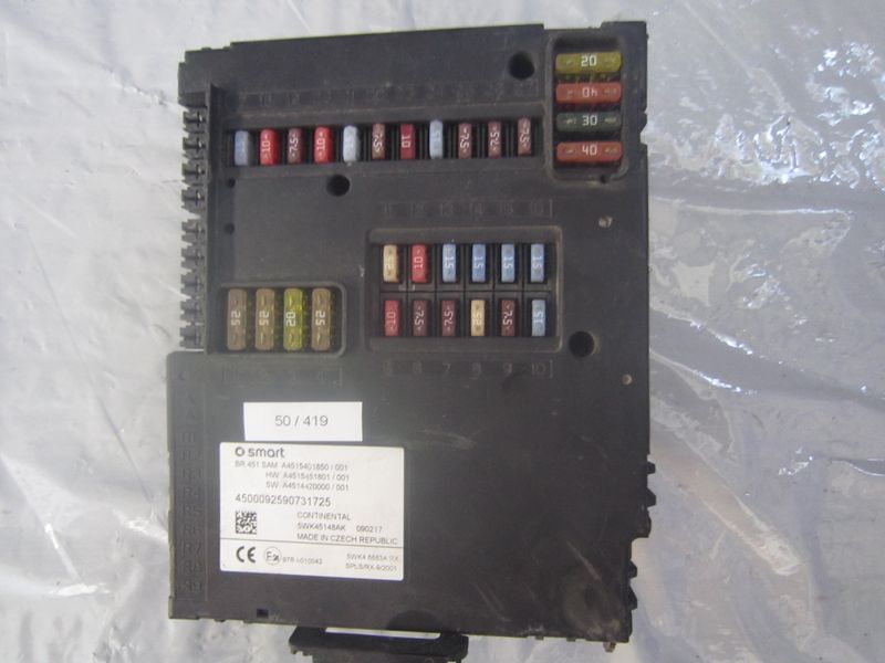 50-419 Body Computer Continental 5WK45148AK   A4515401850 SW A4514420000   SMART  451