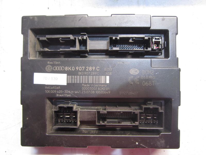 70-839 Centralina Modulo Confort Hella Kg 8K0 907 289 C 8K0907289C 5DK 009 405-30HLH-W41 BCM2.01   AUDI  VARIE