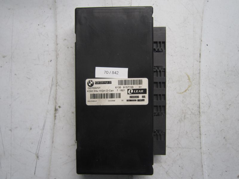 70-842 Centralina Modulo Confort Lear 6135 9157155 61359157155 Q1 KGM E6X HIGH D-CAN SW 58061  HW 05   BMW  SERIE 5