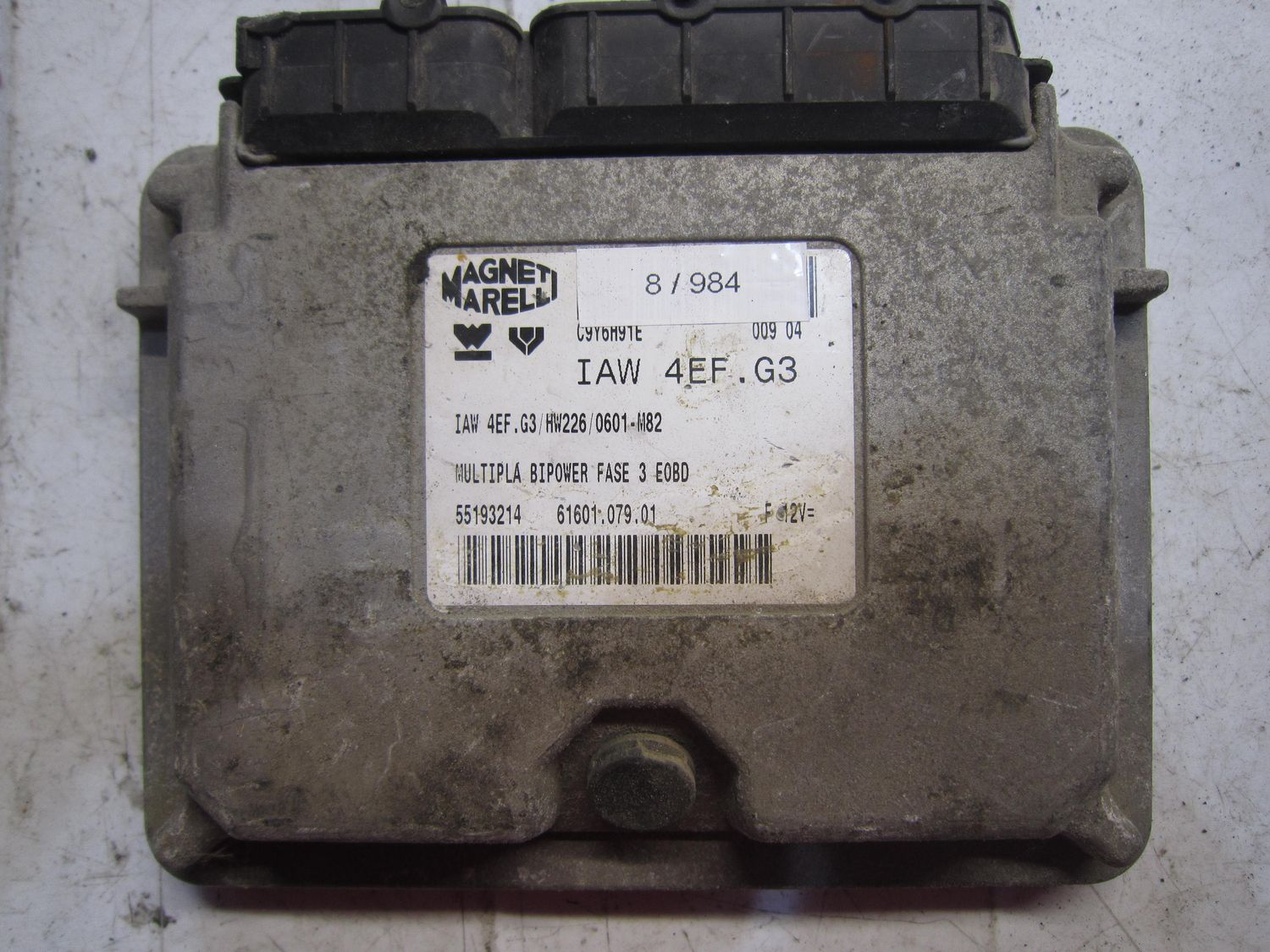 8-984 Centralina Motore Magneti Marelli 55193214   61601.079.03 IAW 4EF.G3   FIAT Benzina / Metano Multipla