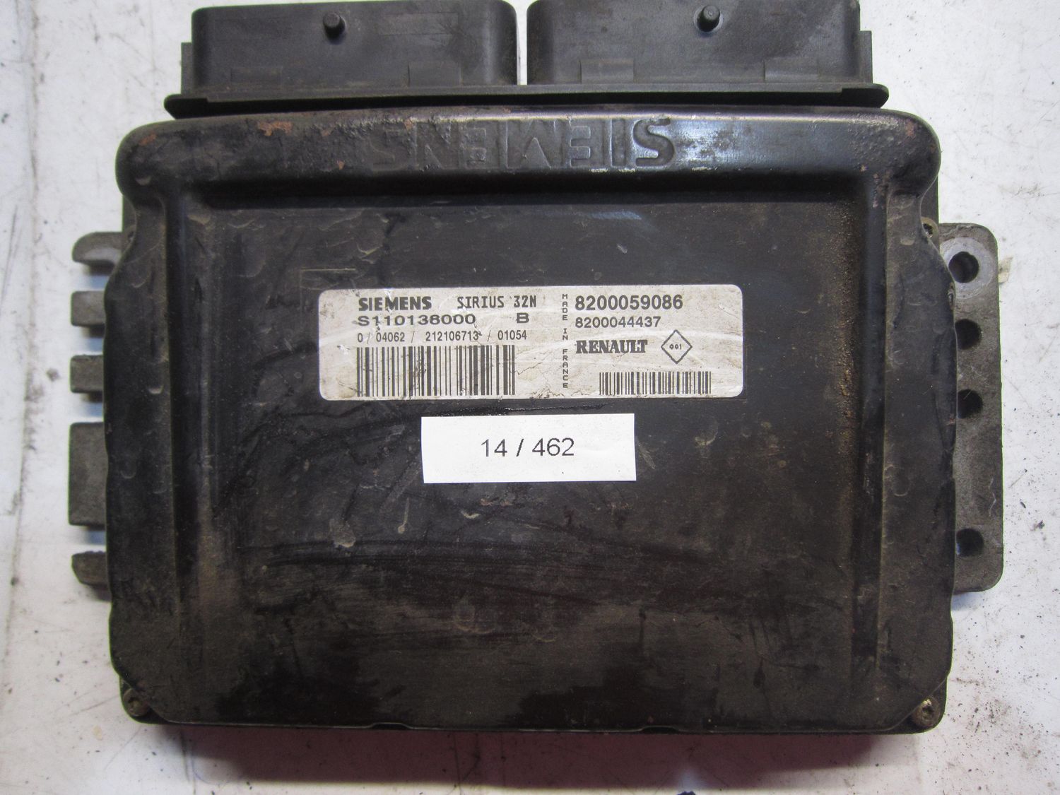14-462 Centralina Motore Siemens S110136000 B S110136000B 820059086 820044437 SIRIUS 32N  RENAULT Benzina VARIE
